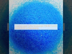 Industrial Copper Sulfate Pentahydrate 7758-98-7 CuSO4 Middot 5H2O For Electroplating