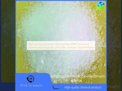 High-purity potassium diphosphate (DKP) food and pharmaceutical grade pH buffer solutions and fertilizers
